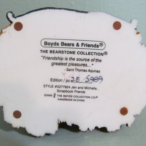 Boyds Bears - Jen and Michelle Scrapbook Friends - Picture 9 of 10